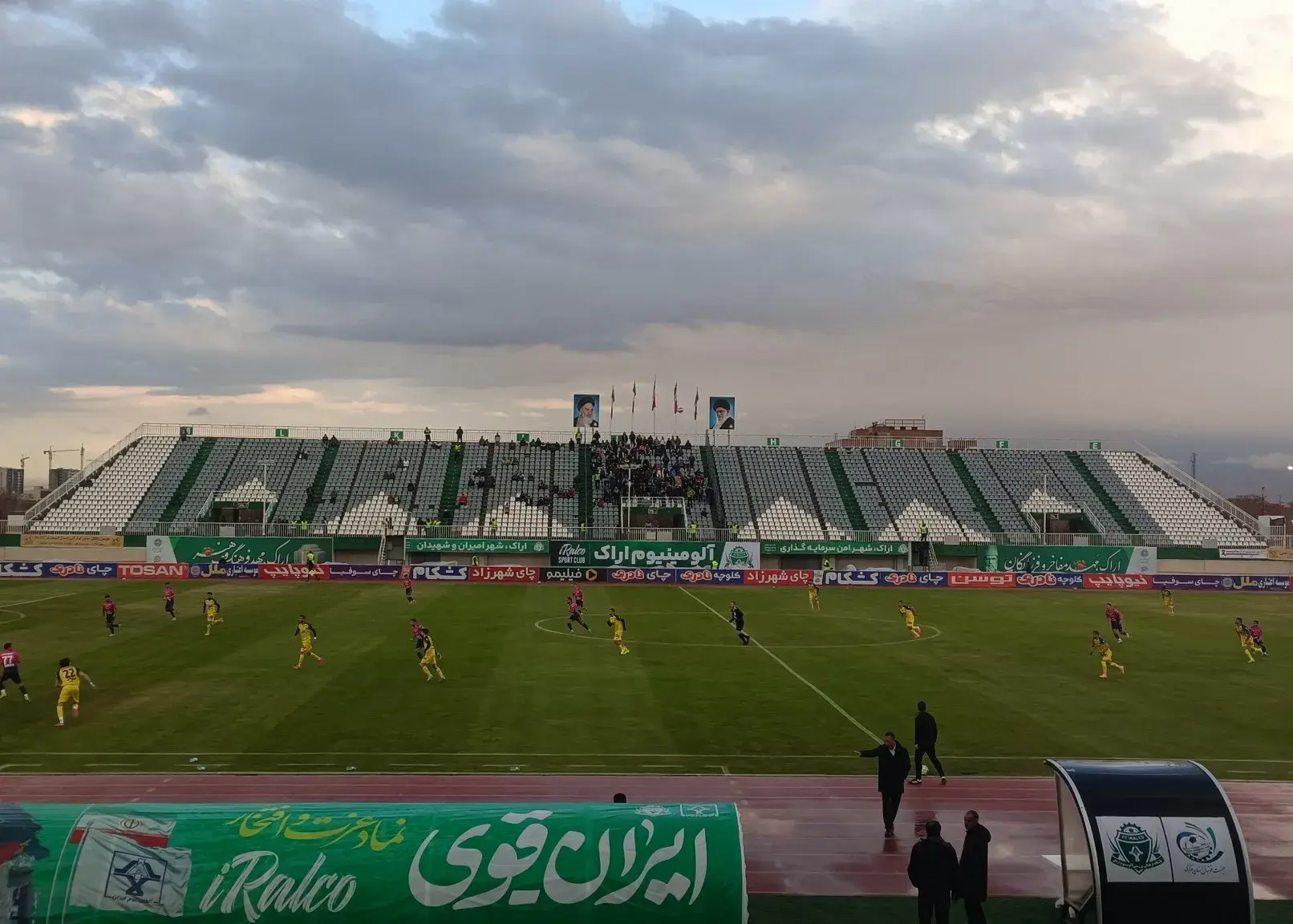 باران در ورزشگاه دربی زمین را خراب نکرد (عکس)