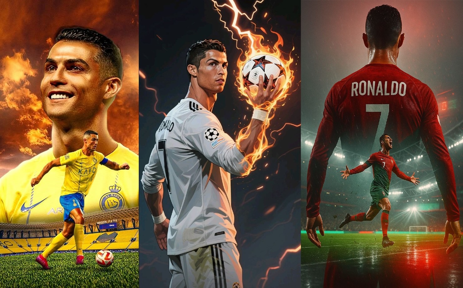 35 عکس خفن رونالدو که پروفایل شما را به ستاره فوتبالی تبدیل می‌کند!