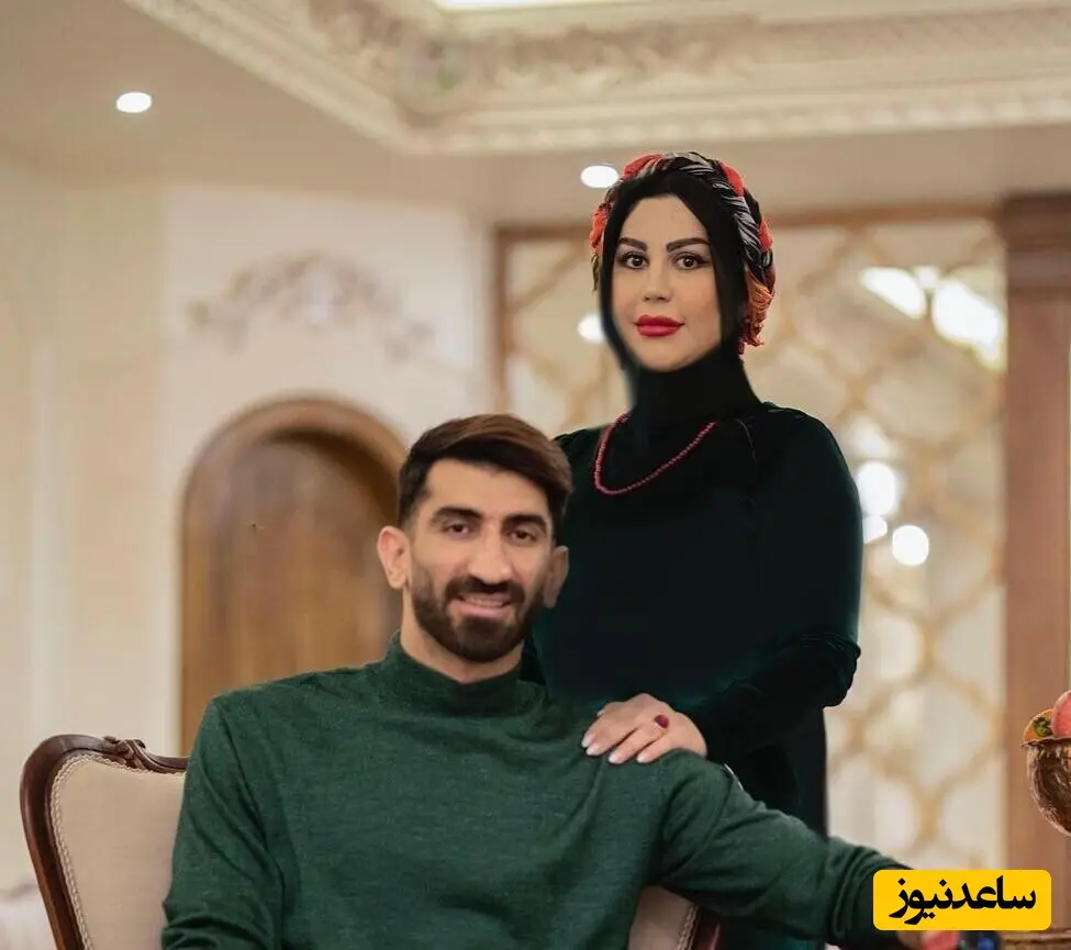 اکرم بانو با دیوان حافظ و انار در دست، تبریک ویژه یلدایی به سبک متفاوت همسر علیرضا بیرانوند!