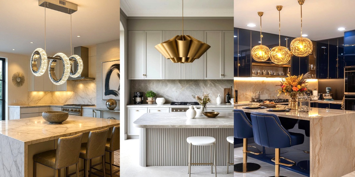جدیدترین لوسترها و چراغ‌های آویز آشپزخانه که امسال همه جا دیده می‌شوند!