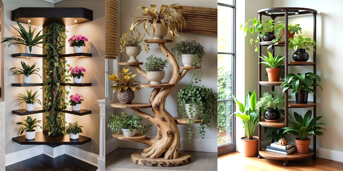 استند گل کنج دیوار؛ راز دکوراسیون لاکچری با هزینه‌ای شگفت‌انگیز!