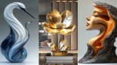 ۳۰ مدل مجسمه بزرگ دکوری که پذیرایی شما را متحول می‌کند!
