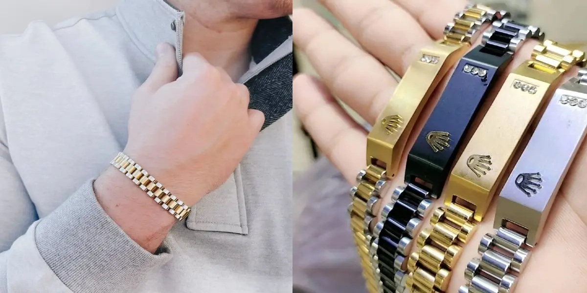 دستبند طلای رولکس ۲۰۲۶؛ راز جذابیت بی‌نظیر آقایان شیک‌پوش فاش شد!