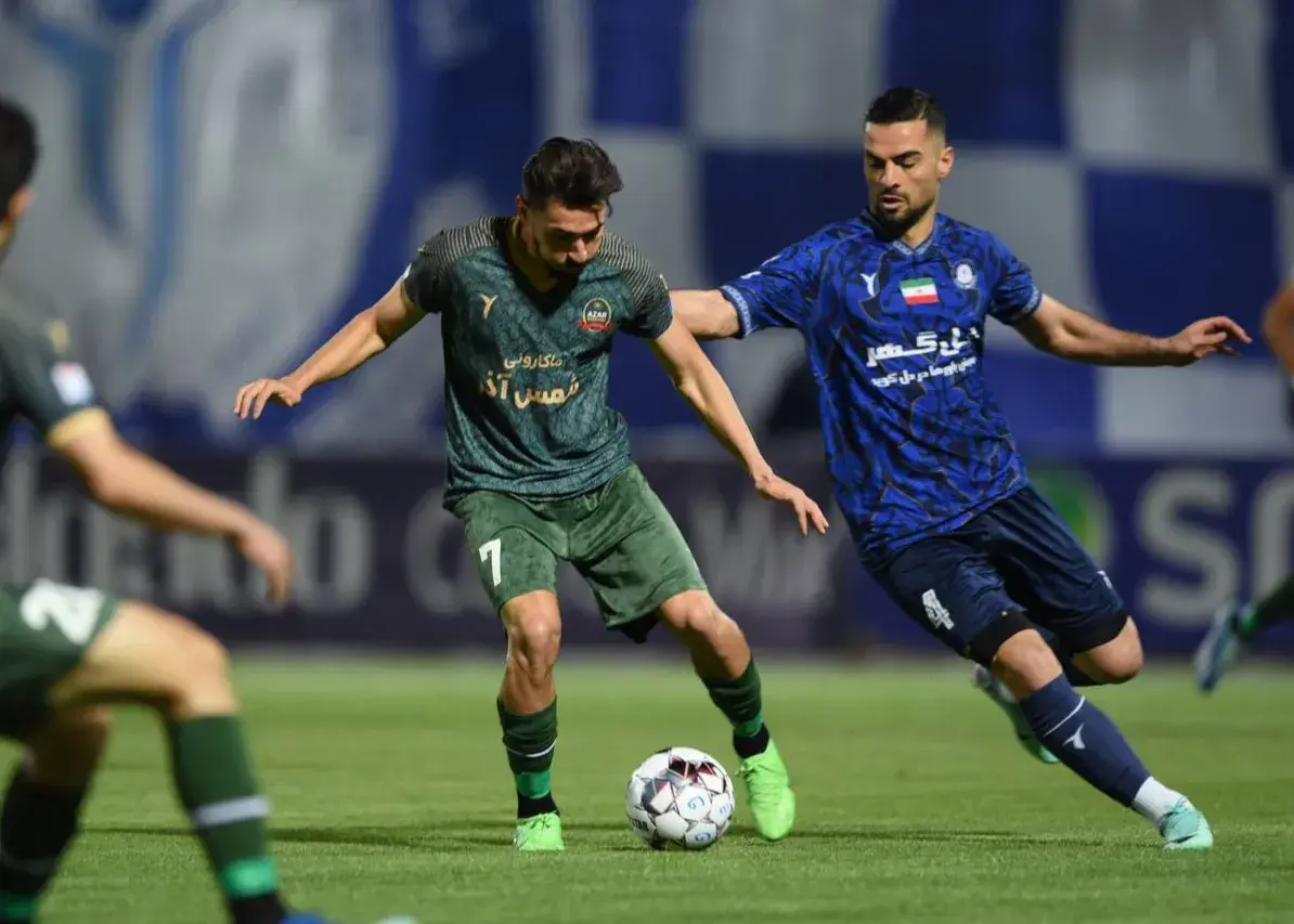 نیمه اول شمس‌آذر-گل‌گهر بدون گل اما جنجالی!