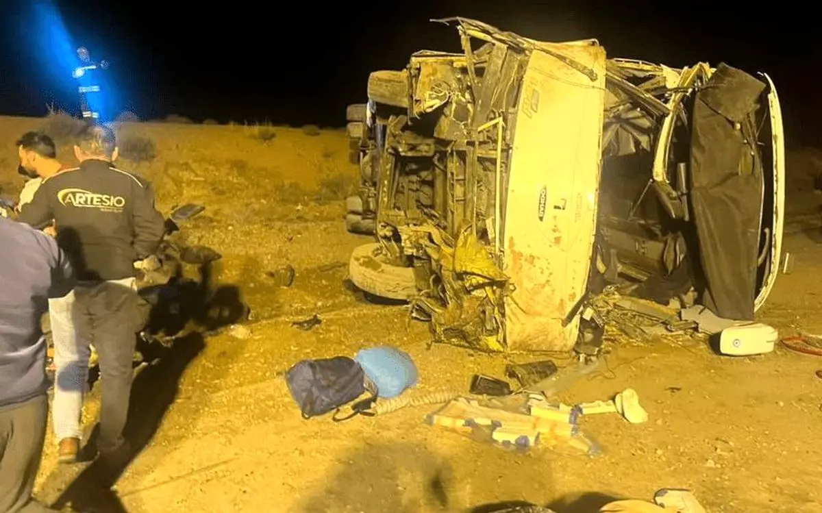 خواب‌آلودگی راننده؛ فرضیه کلیدی واژگونی مرگبار اتوبوس اصفهان ـ نطنز