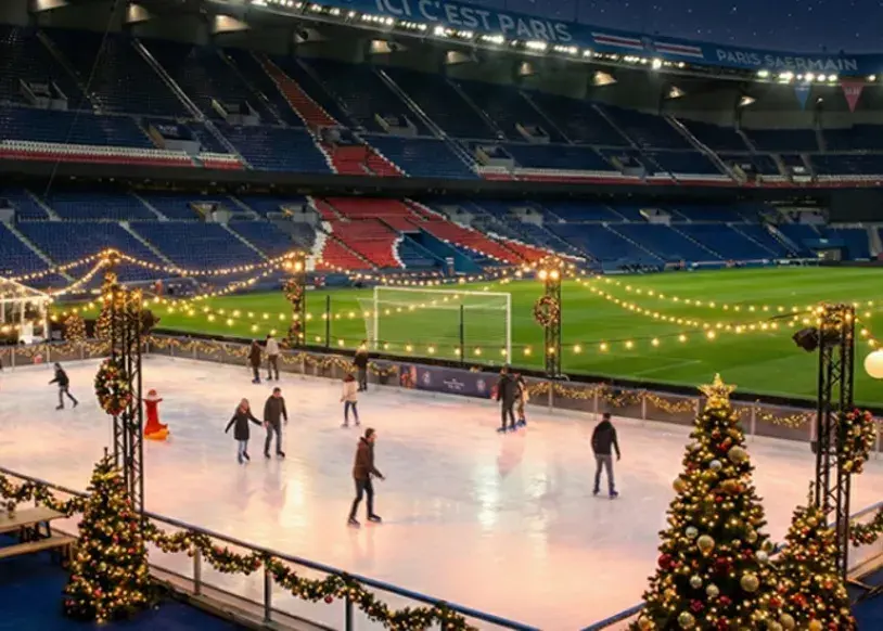 تجربه جادویی زمستانی در پارک دو پرنس؛ پیست اسکیت غول‌پیکر و کلبه‌های شکلات داغ!