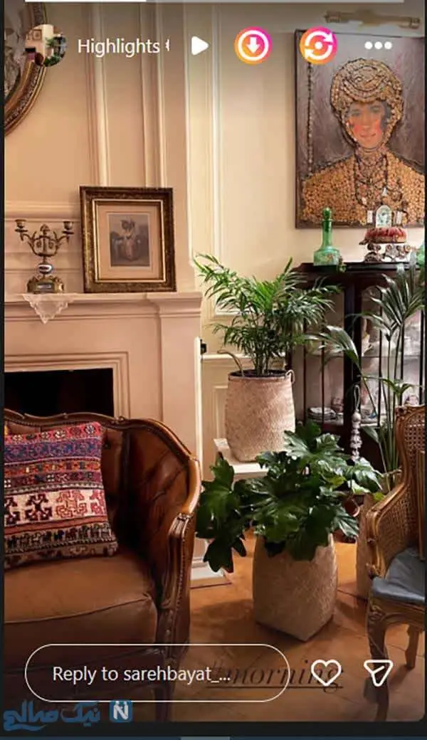 دکوراسیون خانه ساره بیات