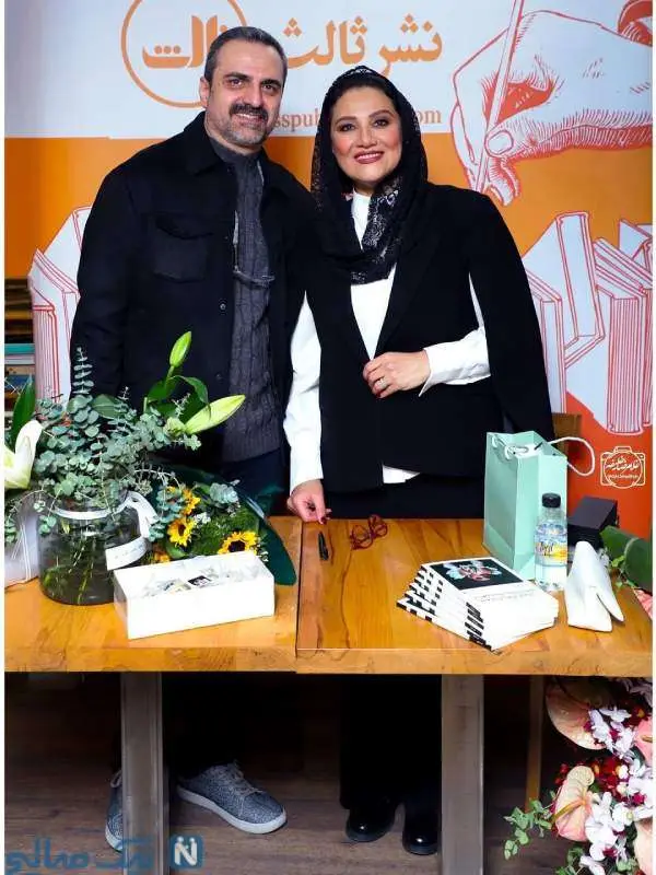 شبنم مقدمی با همسرش
