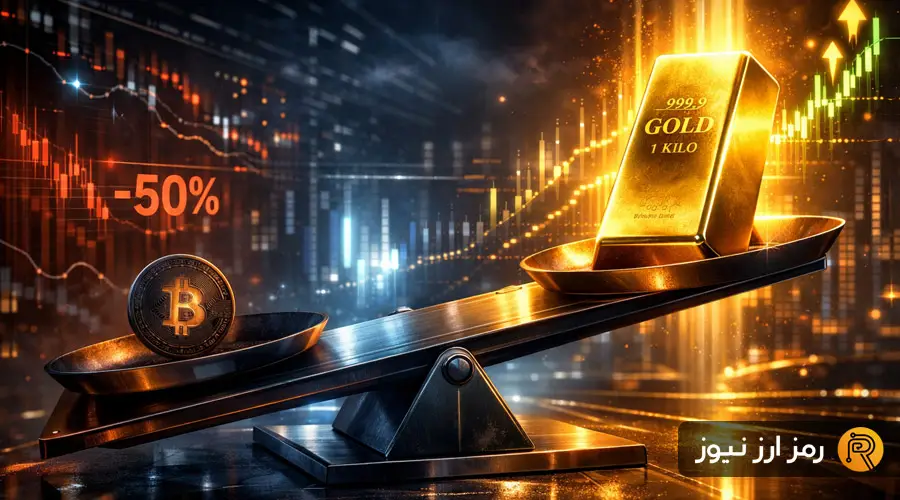 چرا طلا در ۲۰۲۵ بیت‌کوین را نصف کرد؟ افزایش بی‌سابقه تقاضا برای دارایی امن!