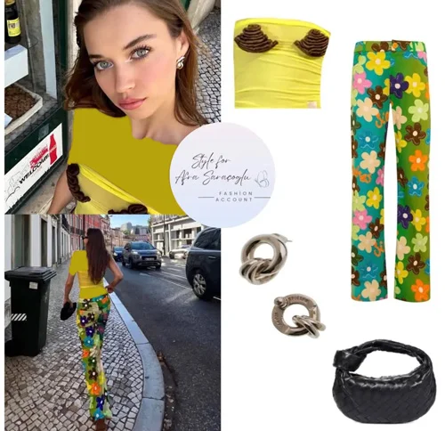 شلوار طرحدار بازیگران ترک