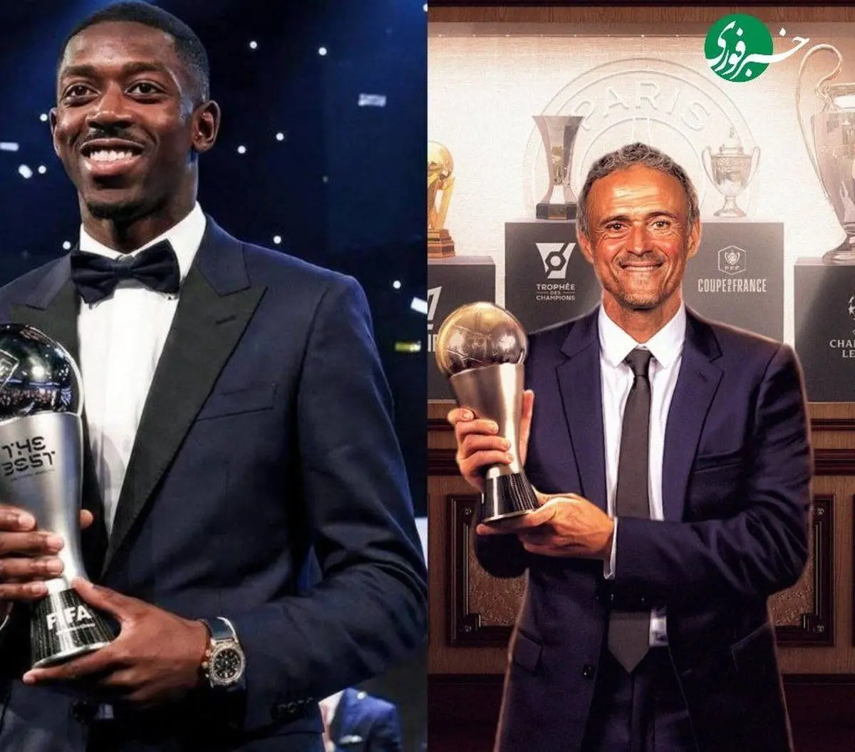 «لوئیس انریکه» بهترین مربی مرد و عثمان دمبله بهترین بازیکن مرد سال ۲۰۲۵ شدند