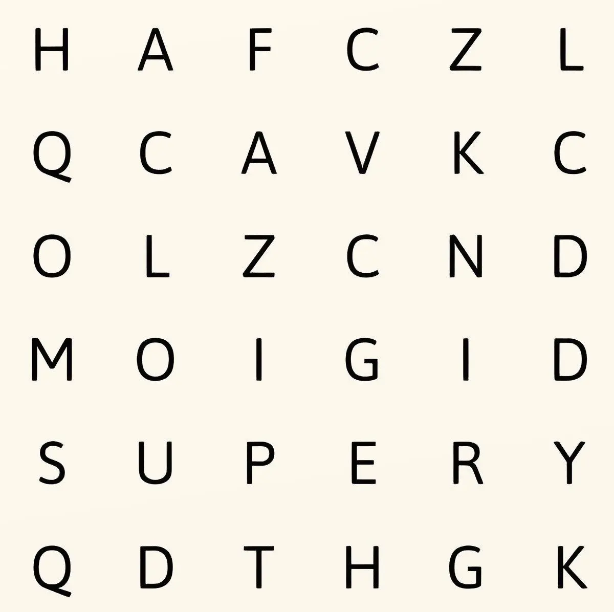 چالش ۸ ثانیه‌ای: آیا می‌توانید کلمه CALM را در جدول کلمات پنهان پیدا کنید؟