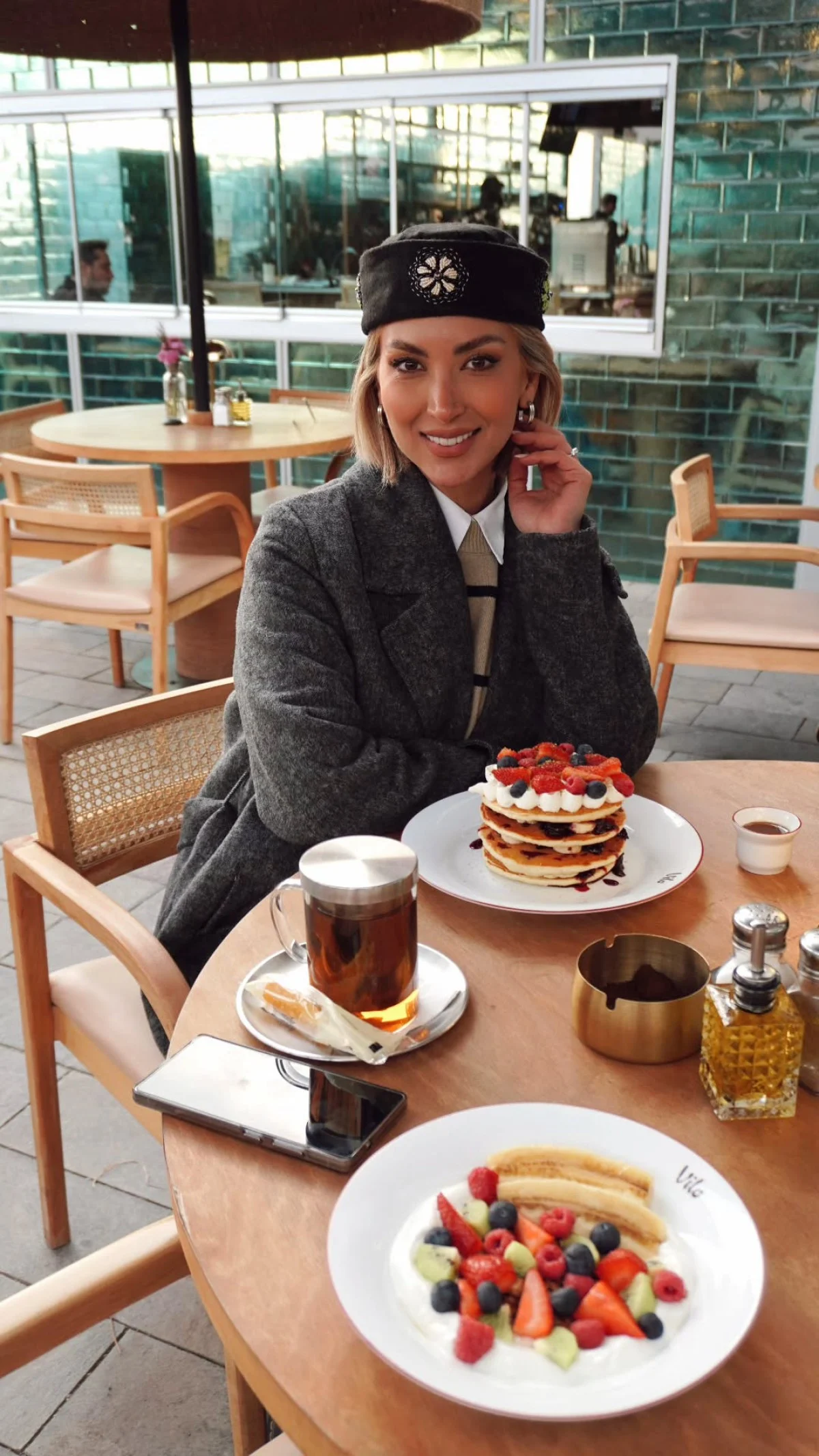 میز صبحانه خاص همسر بهرام رادان در اینستاگرام