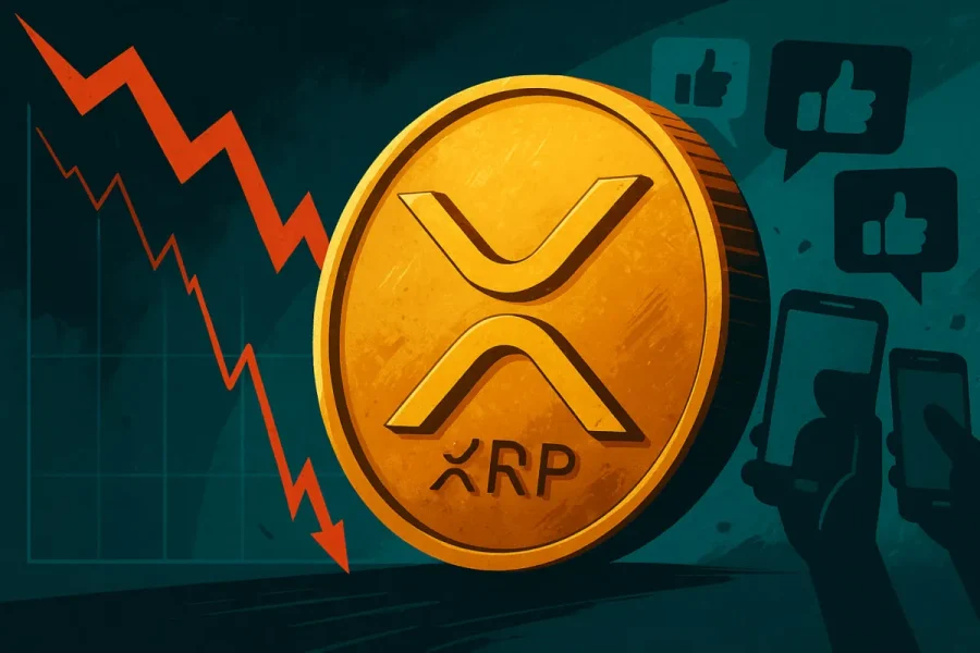 XRP زیر فشار فروش؛ شکست ۲.۱۲ دلار سیگنال خروج نهنگ‌ها