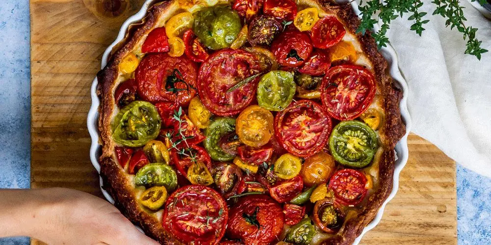 تارت گوجه فرنگی