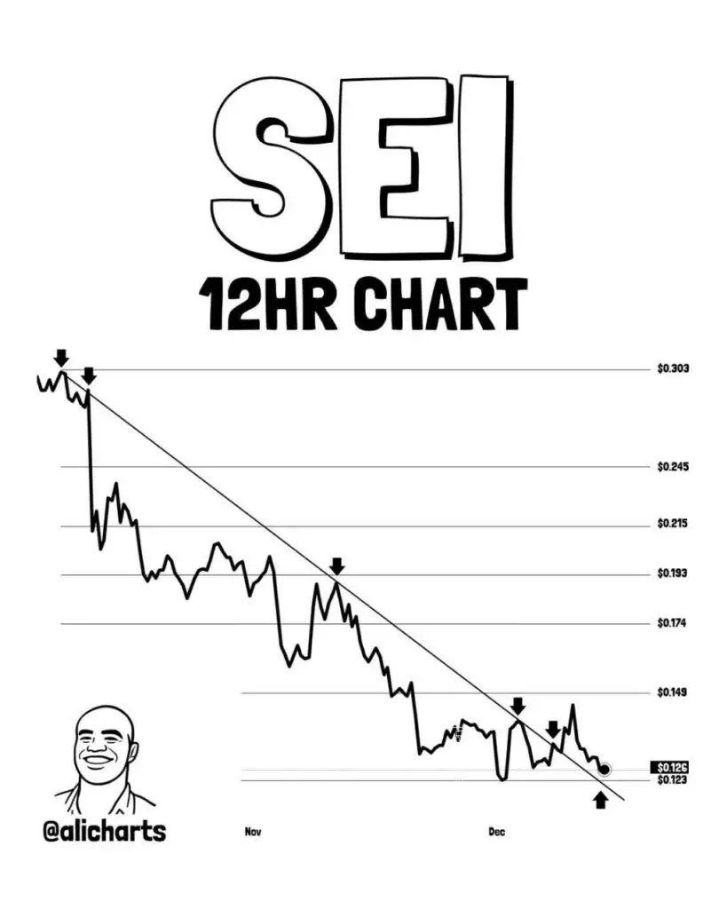 آلت‌کوین SEI با شکست خط نزولی، آماده جهش ۶۶ درصدی؟