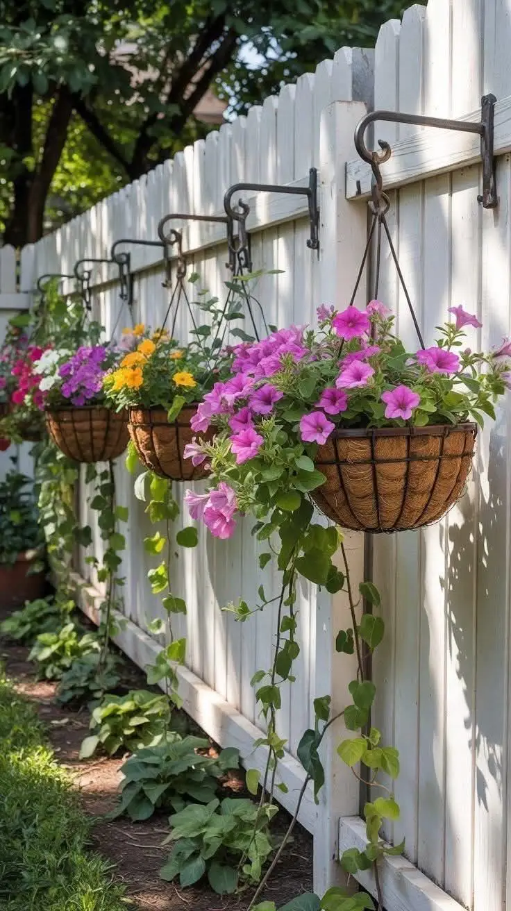  گل کاری جلوی در و تزیین ورودی با گل طبیعی