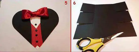 عکس درست کردن جعبه کادوی روز مرد مدل کت قلبی