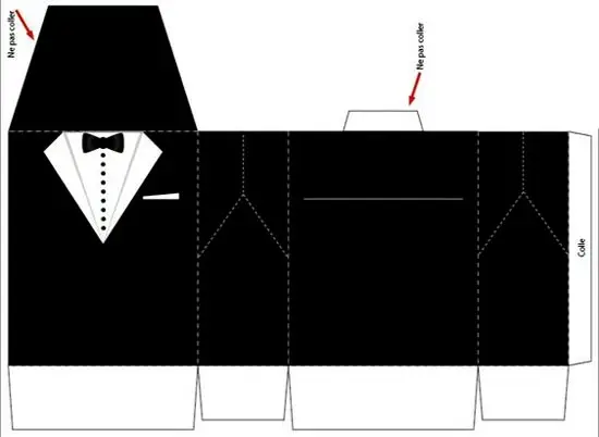 عکس درست کردن جعبه کادوی روز مرد مدل کت و پیراهن