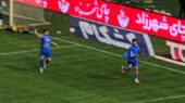 گل دوم استقلال به سپاهان از زاویه دوربین فوتبالی