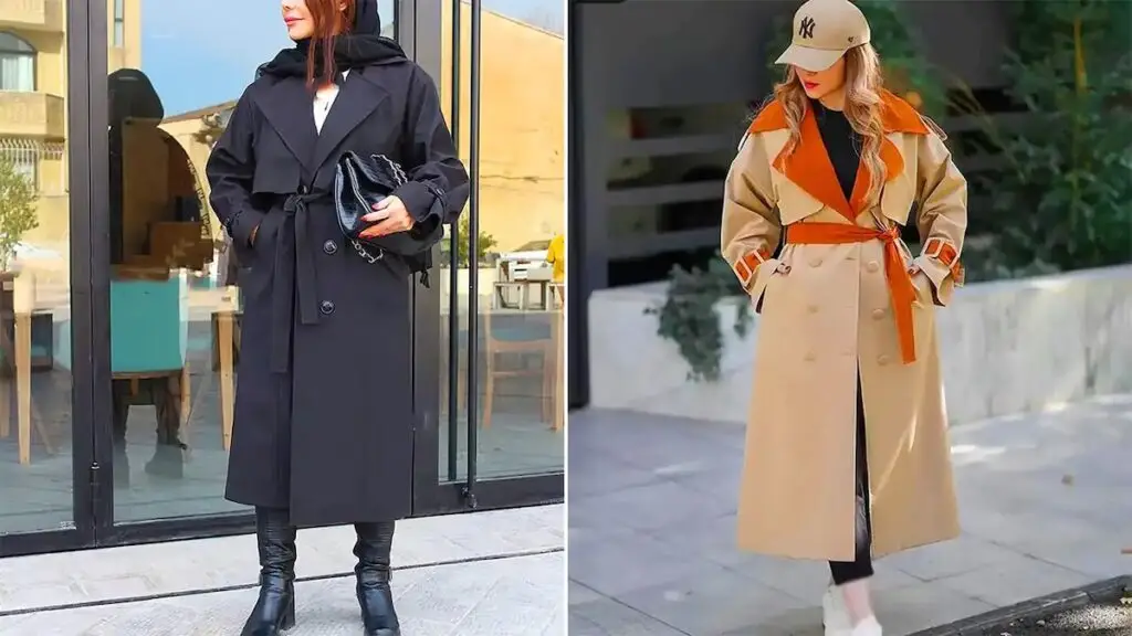 ترنچ کت بلند و خاص زنانه