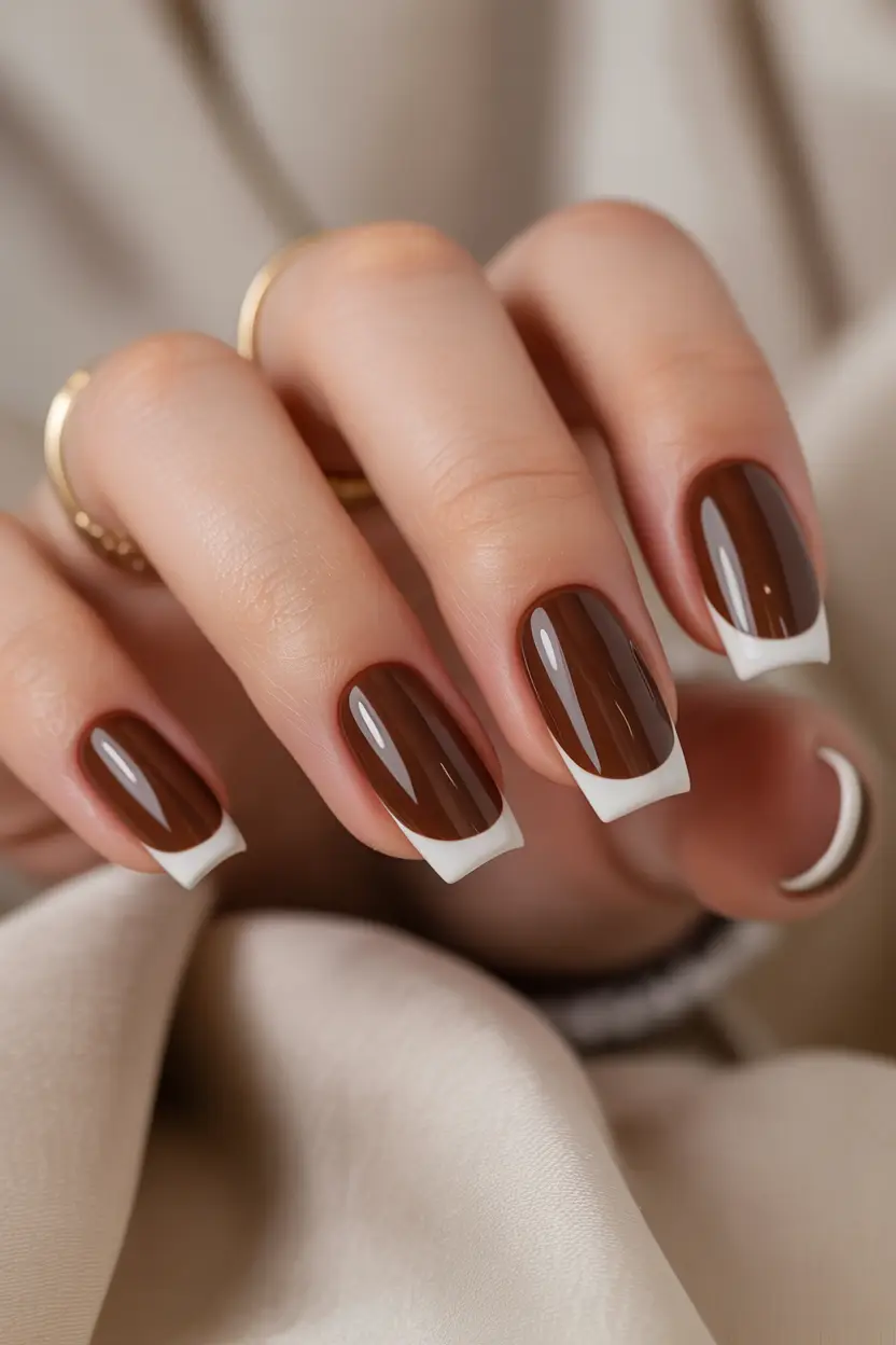 ناخ فرنچ رنگی