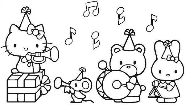 نقاشی کیتی و دوستان نقاشی کیتی و دوستان