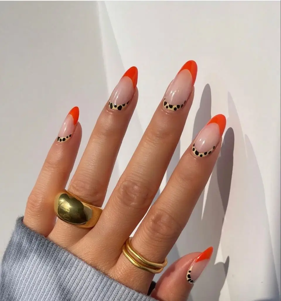 ناخ فرنچ رنگی