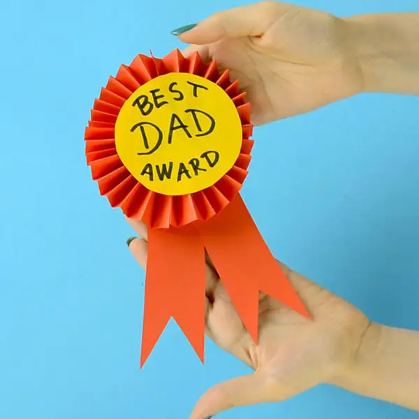 مدال بهترین پدر برای ساخت کاردستی برای روز پدر