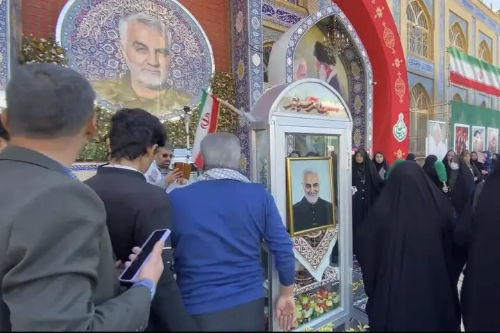 خیل عاشقان در کرمان؛ آغاز مراسم سالگرد شهادت سردار سلیمانی