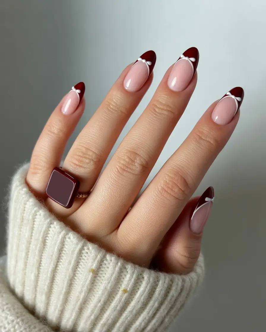 ناخ فرنچ رنگی