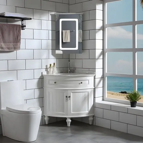 سینک روشویی کنج برای دستشویی های کوچک