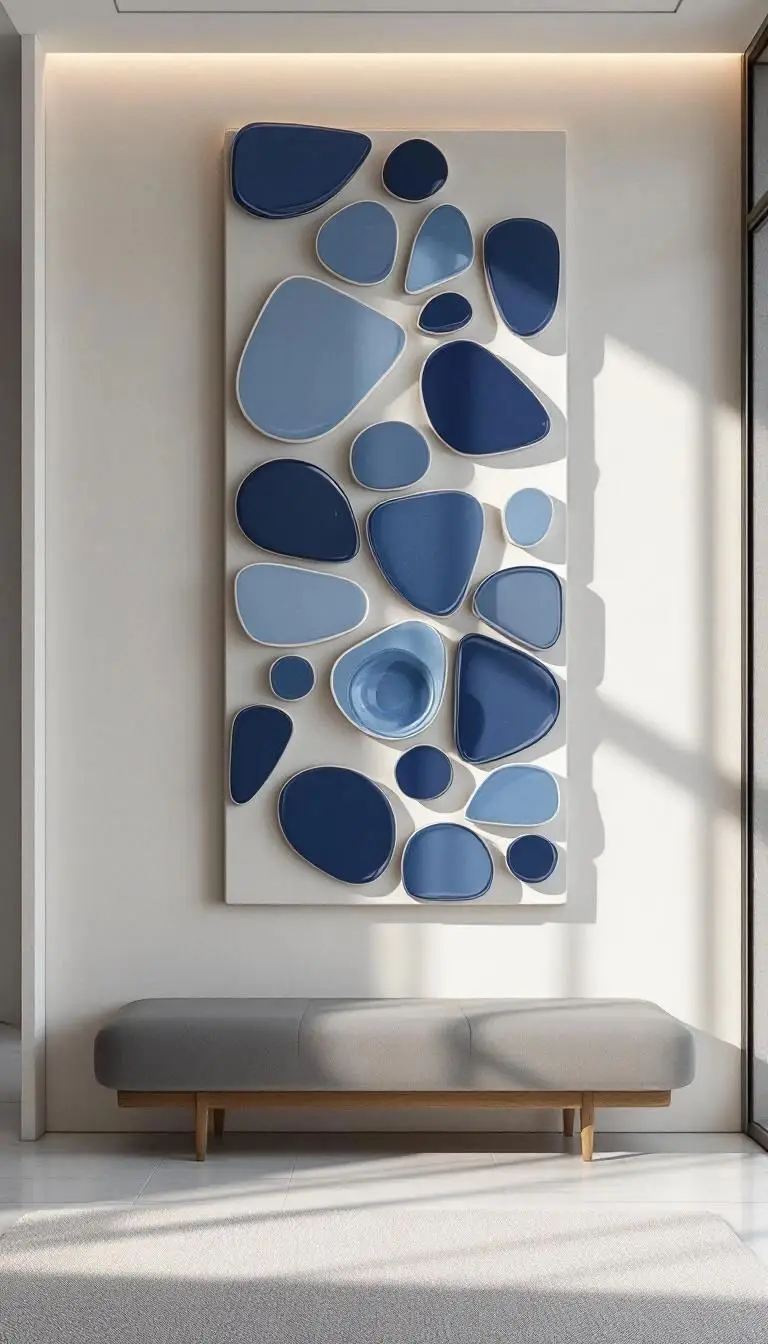 تابلو و دیوارکوب خوشگل با سنگ های نقاشی شده