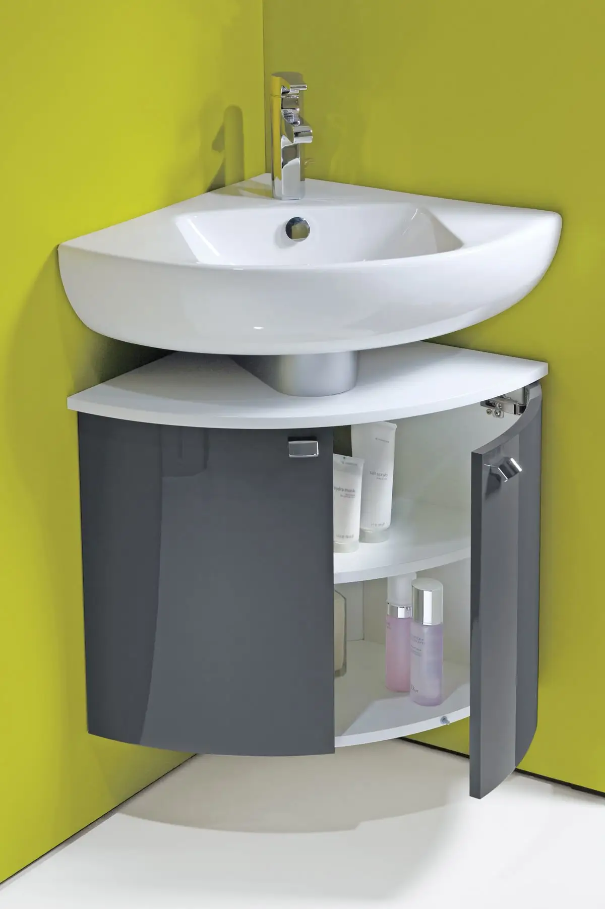 سینک روشویی کنج برای دستشویی های کوچک