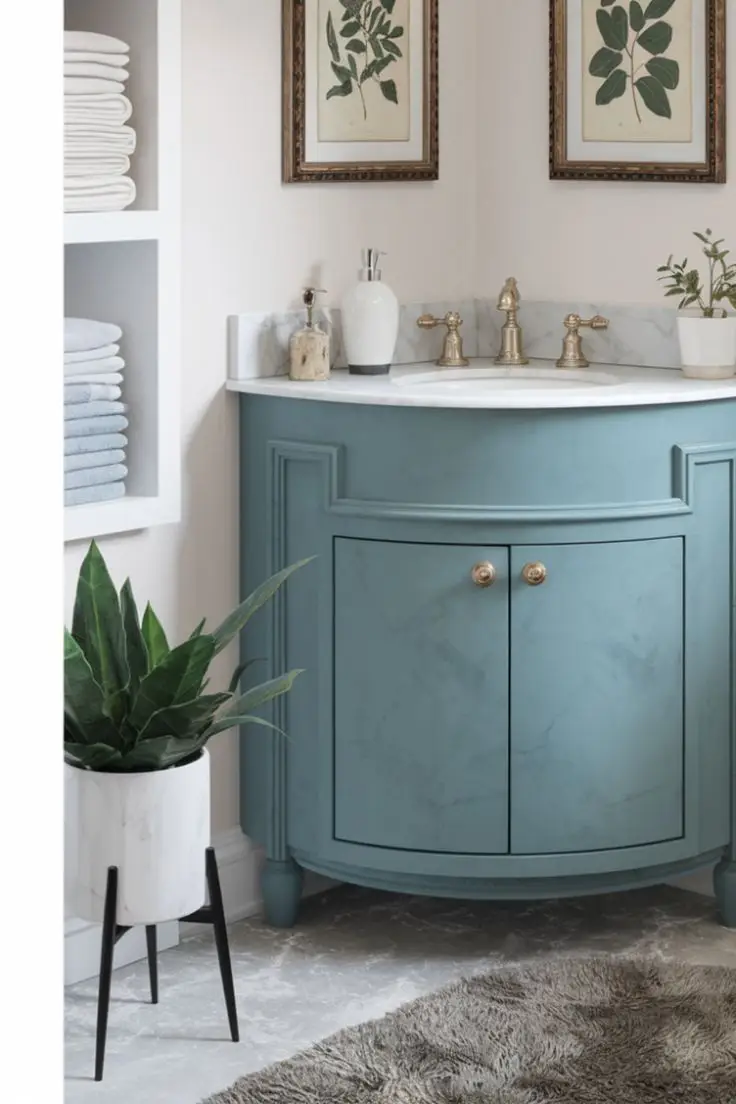 سینک روشویی کنج برای دستشویی های کوچک