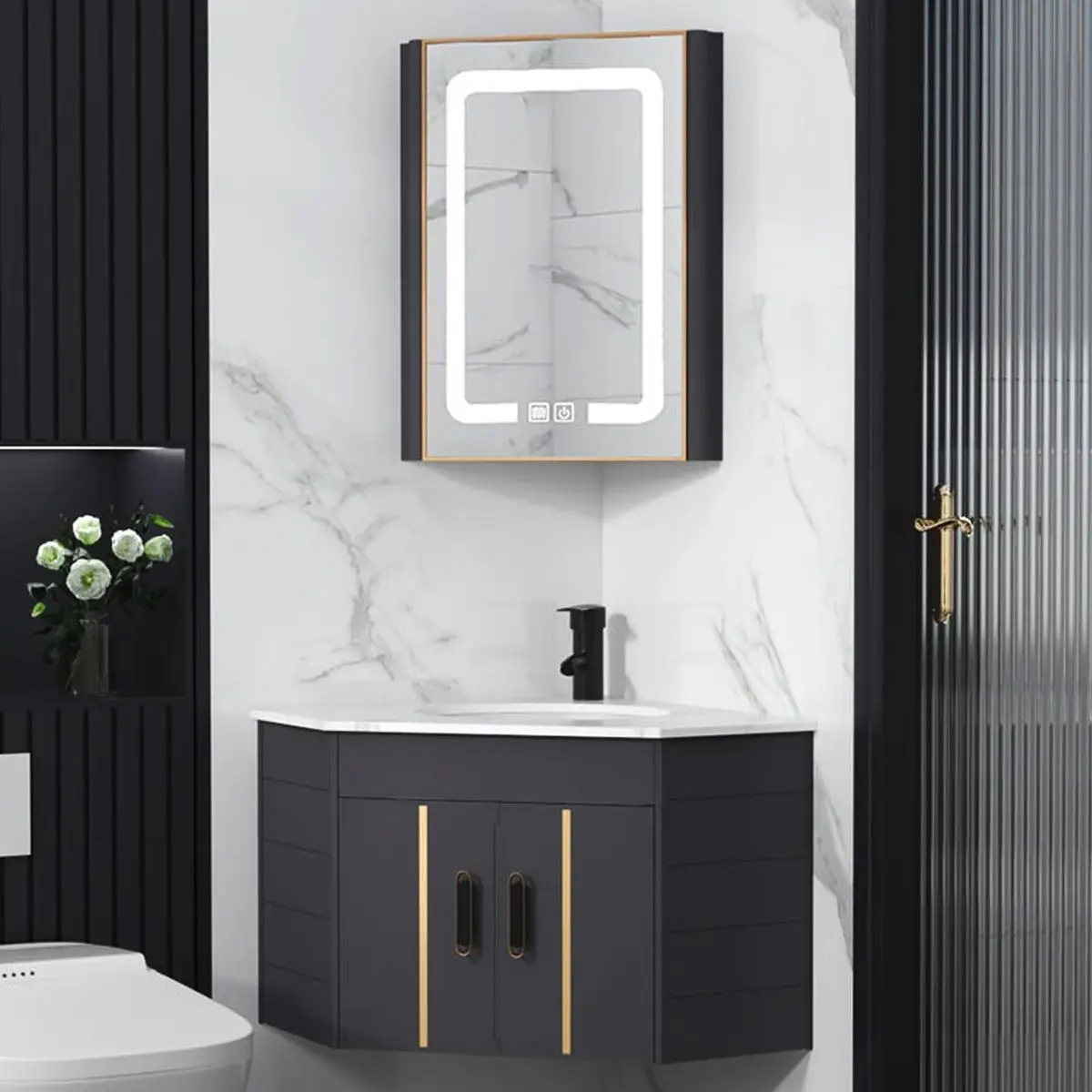 سینک روشویی کنج برای دستشویی های کوچک