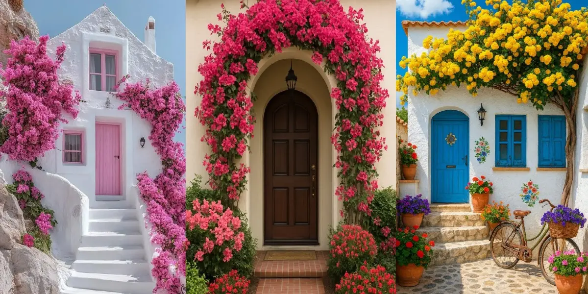 گل‌کاری ورودی خانه، باغ، آتلیه و ویلا | ایده‌های رویایی و خیره‌کننده که دل می‌برن