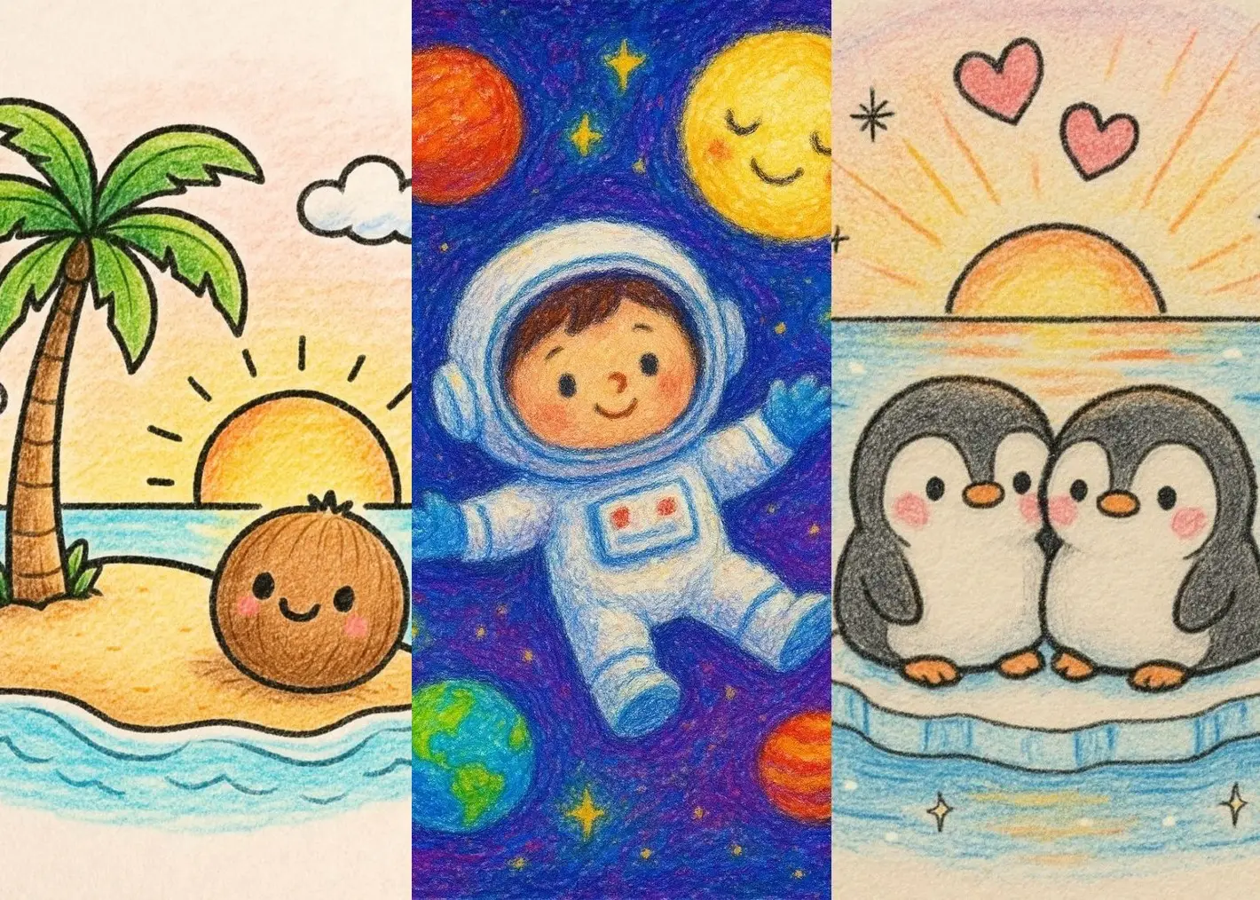 نقاشی فانتزی کودکانه | ۱۵۰ ایده نقاشی و کاربرگ فانتزی خفن رنگی