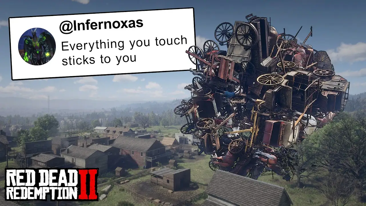 ترفند ویژه Red Dead Redemption 2 همه‌چیز را به توپ تبدیل می‌کند