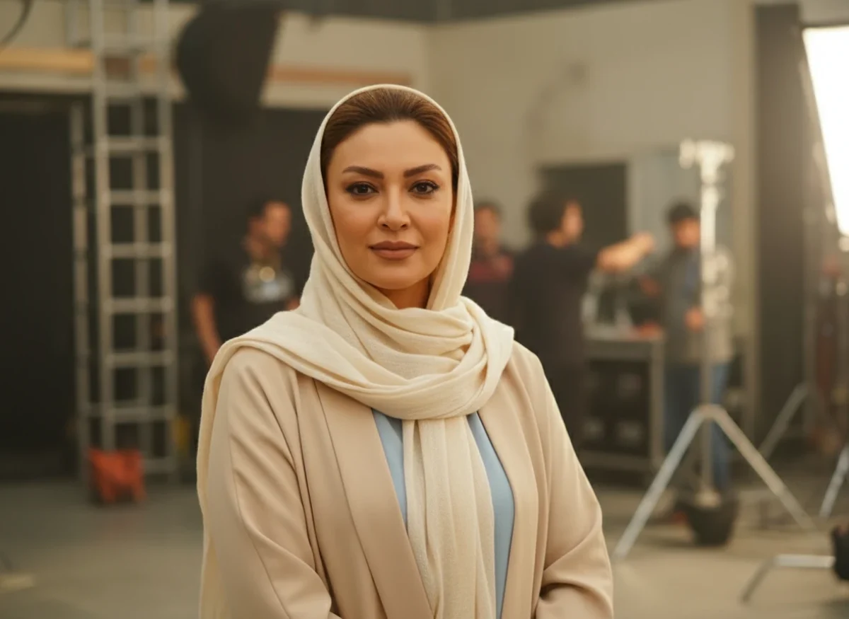 تصویر تازه از زیبا بروفه ۵۰ ساله در پشت‌صحنه سریال نوروزی